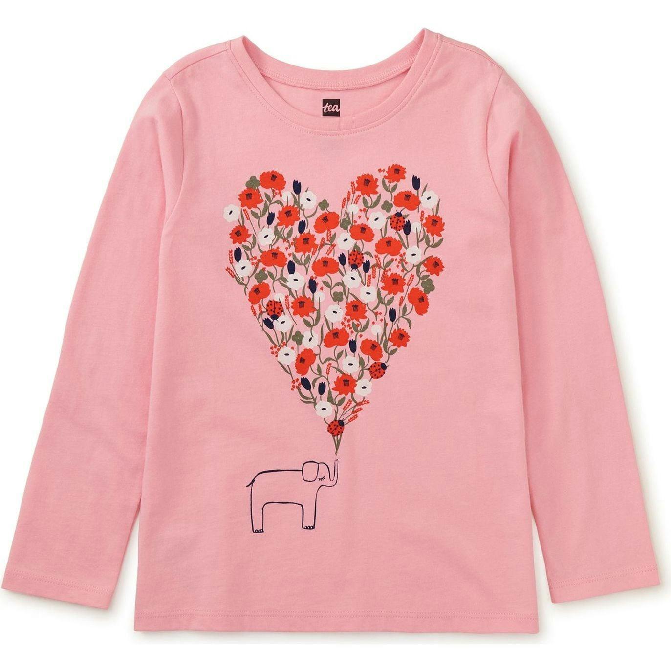 Heart Graphic Tee, Pink