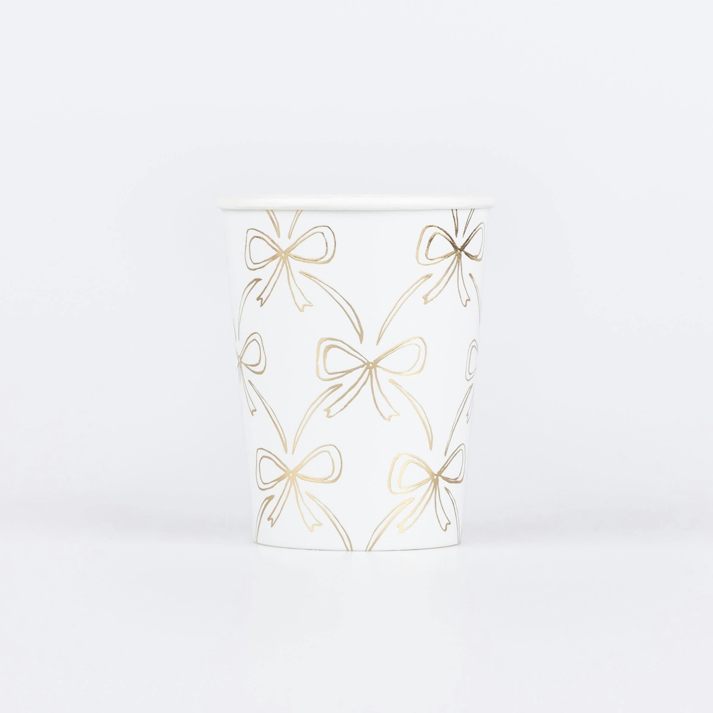 Gold Bow Cups