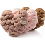 Velvet Knot Heart Pillow