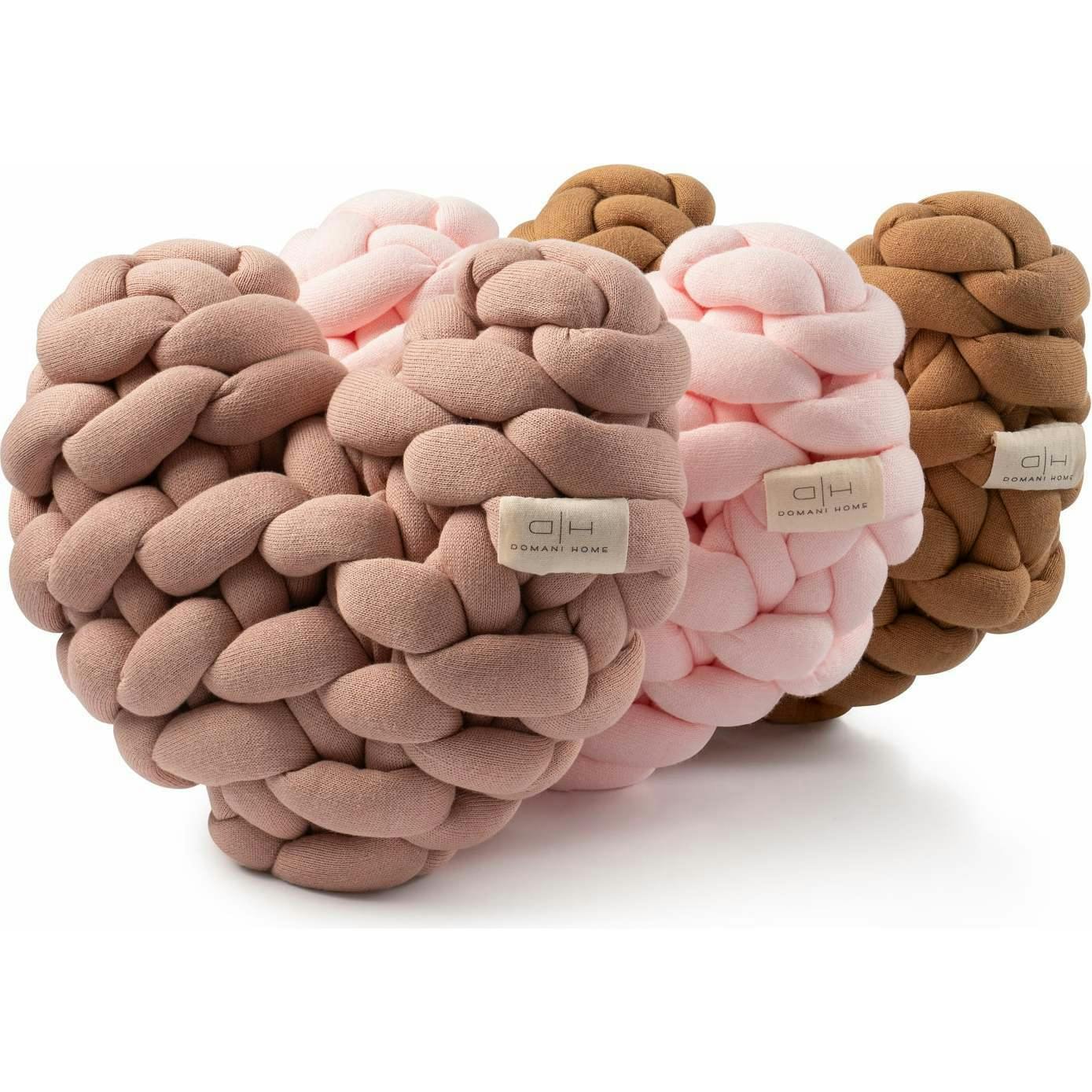 Velvet Knot Heart Pillow