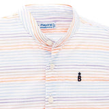 White Neon Striped Shirt