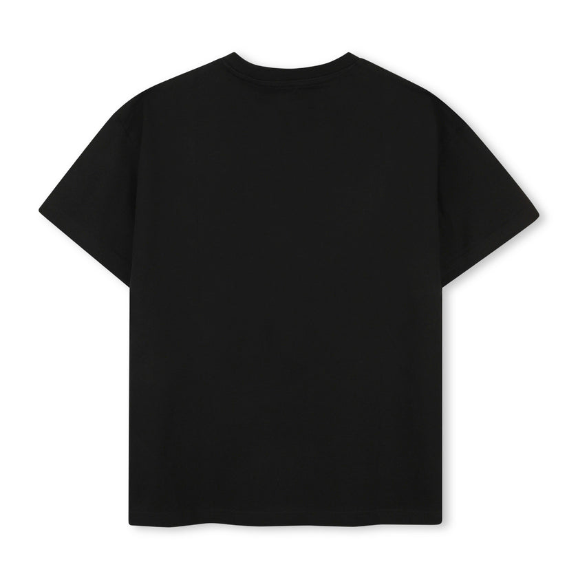 Black Crewneck Logo T‑Shirt