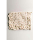 Storybook Timeless Floral Ruffle Zipper Pouch