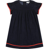 Olivia Corduroy Short Sleeve A-Line Dress
