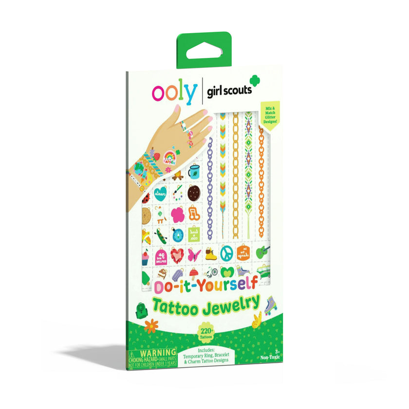 OOLY x Girl Scouts DIY Temporary Tattoo Jewelry - 3 Sheets