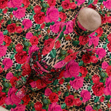 Wild Roses Footie Ruffled Zippered One Piece