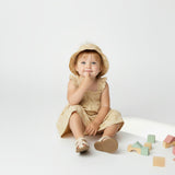 Organic Bucket Sun Hat - Yellow Blossom
