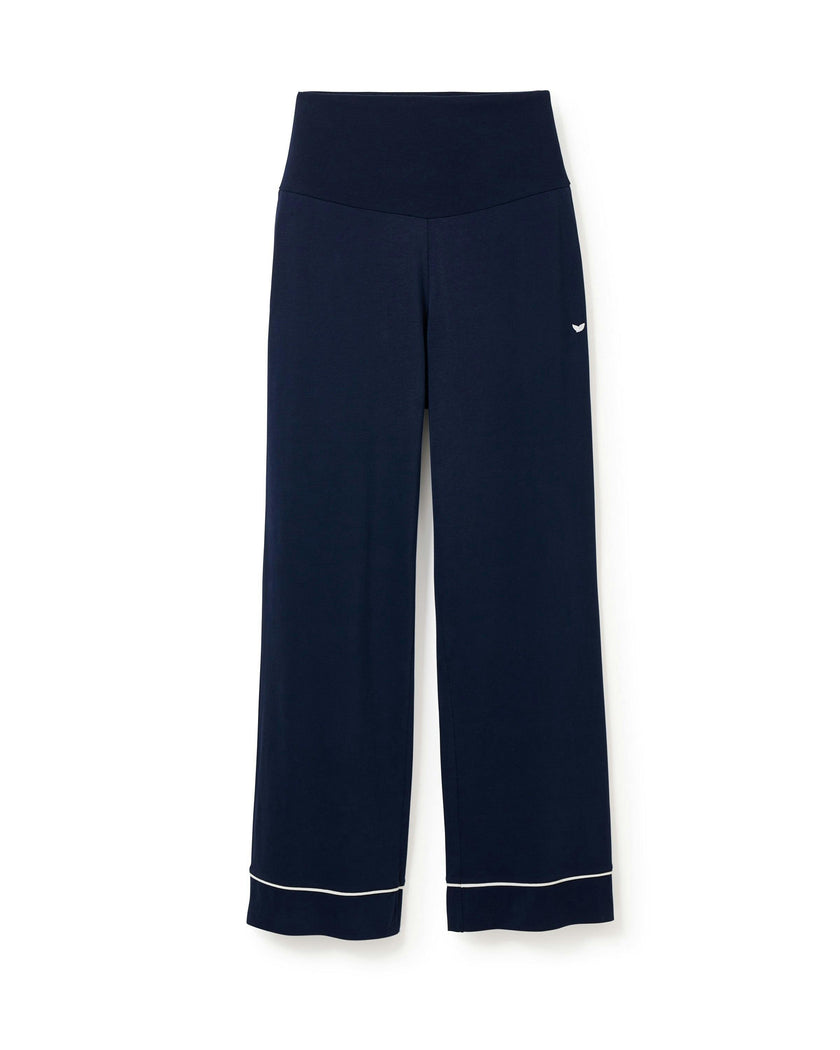Women's Pima Maternity Pants in Navy