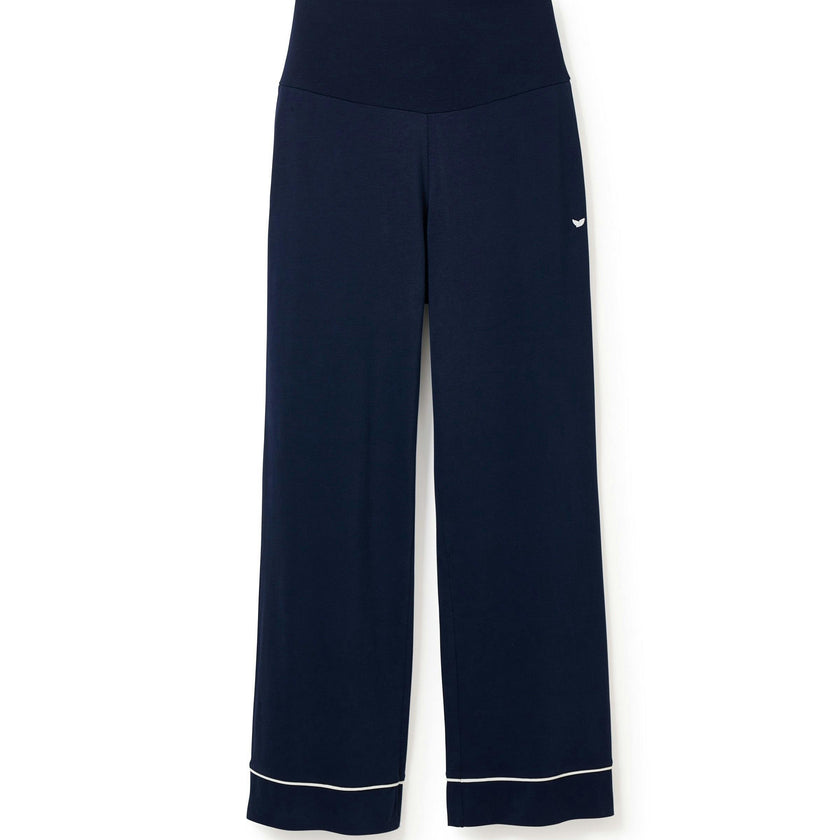 Women's Pima Maternity Pants in Navy