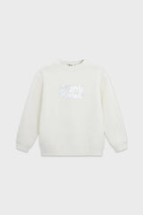 Relaxed Organic Fleece Sweatshirt With SOW print