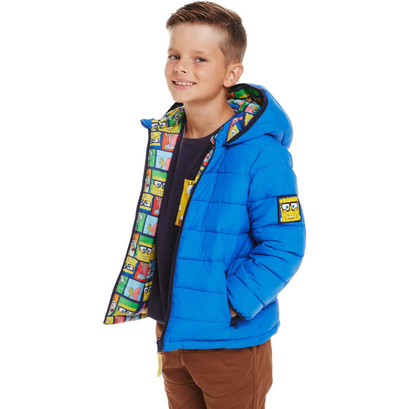 SpongeBob SquarePants™ x Andy & Evan® | Kids (2-7) Reversible Puffer Jacket