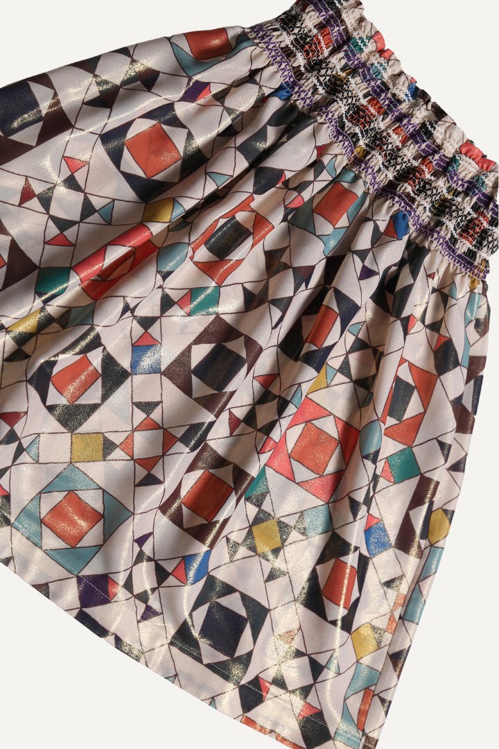 LUNA SMOCKED SKIRT