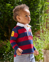 Baby Nicholas Rugby Shirt in Red/Navy