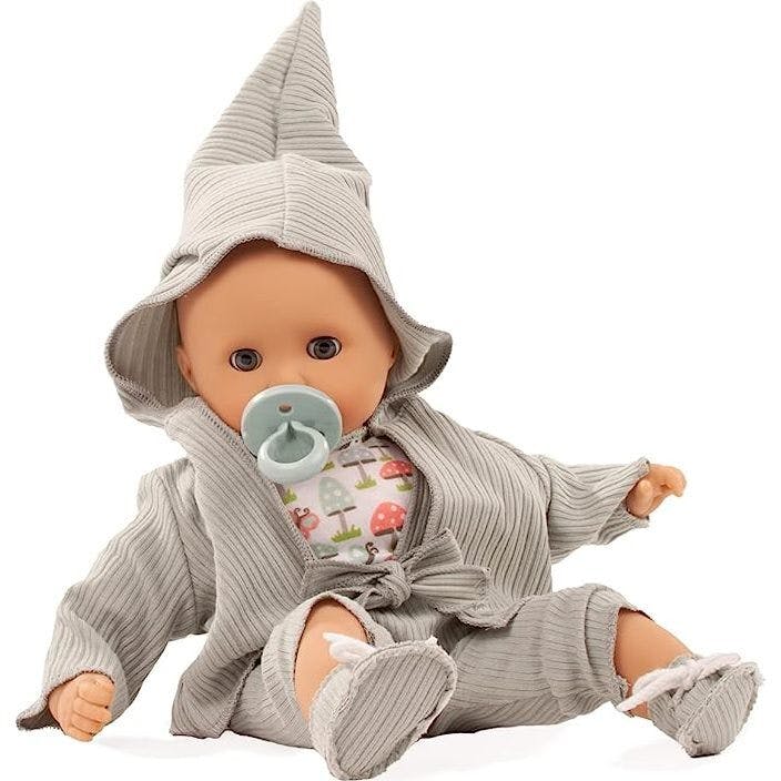 Muffin Lucky One 13" Bald Baby Doll with Blue Sleeping Eyes
