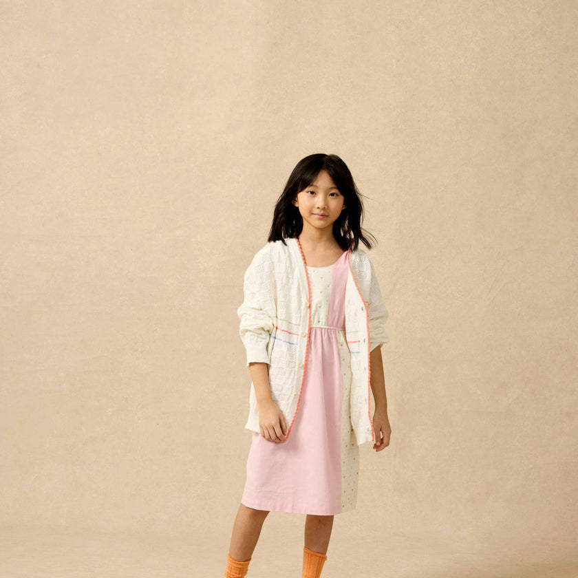 Organic Colorblock Bow Dress