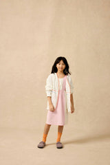 Organic Colorblock Bow Dress