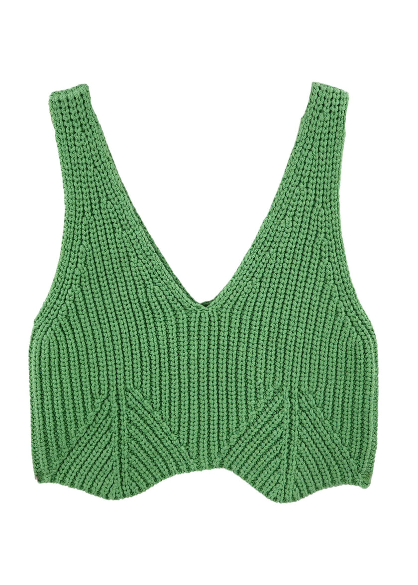 Arles Knit Tank in Clover