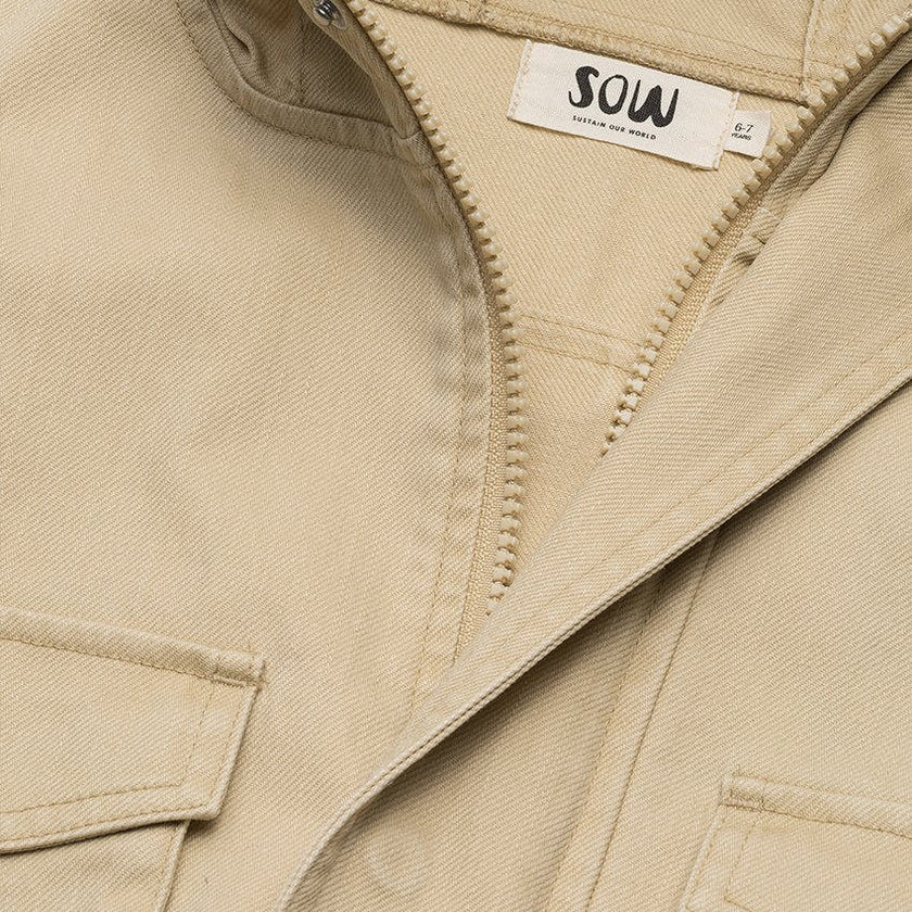 Organic Cotton Boxy Cargo Jacket&nbsp;