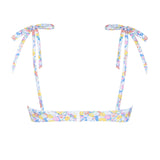 women's jasmine blossom cup bikini top with tie straps
