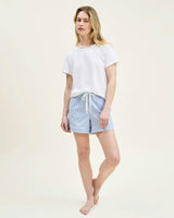 Women's Pima Essential Crew Neck Tee in White