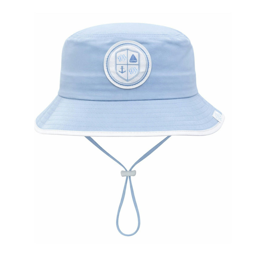 Coastal Crest Bucket Hat, Blue