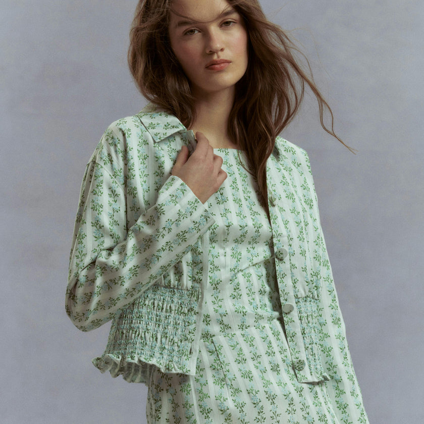 The Hunter Jacket - Brocade Vine Stripe