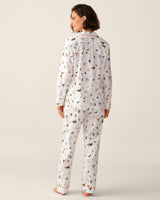 Women's Twill Pajama Set in Trick or Treat