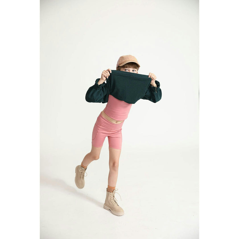 Longline Crop, Pink