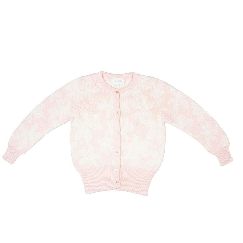 Chestnut Leaves Cardigan | Blush