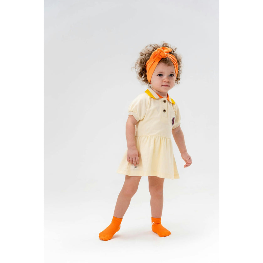 Orange Coconut Icon Polo Dress