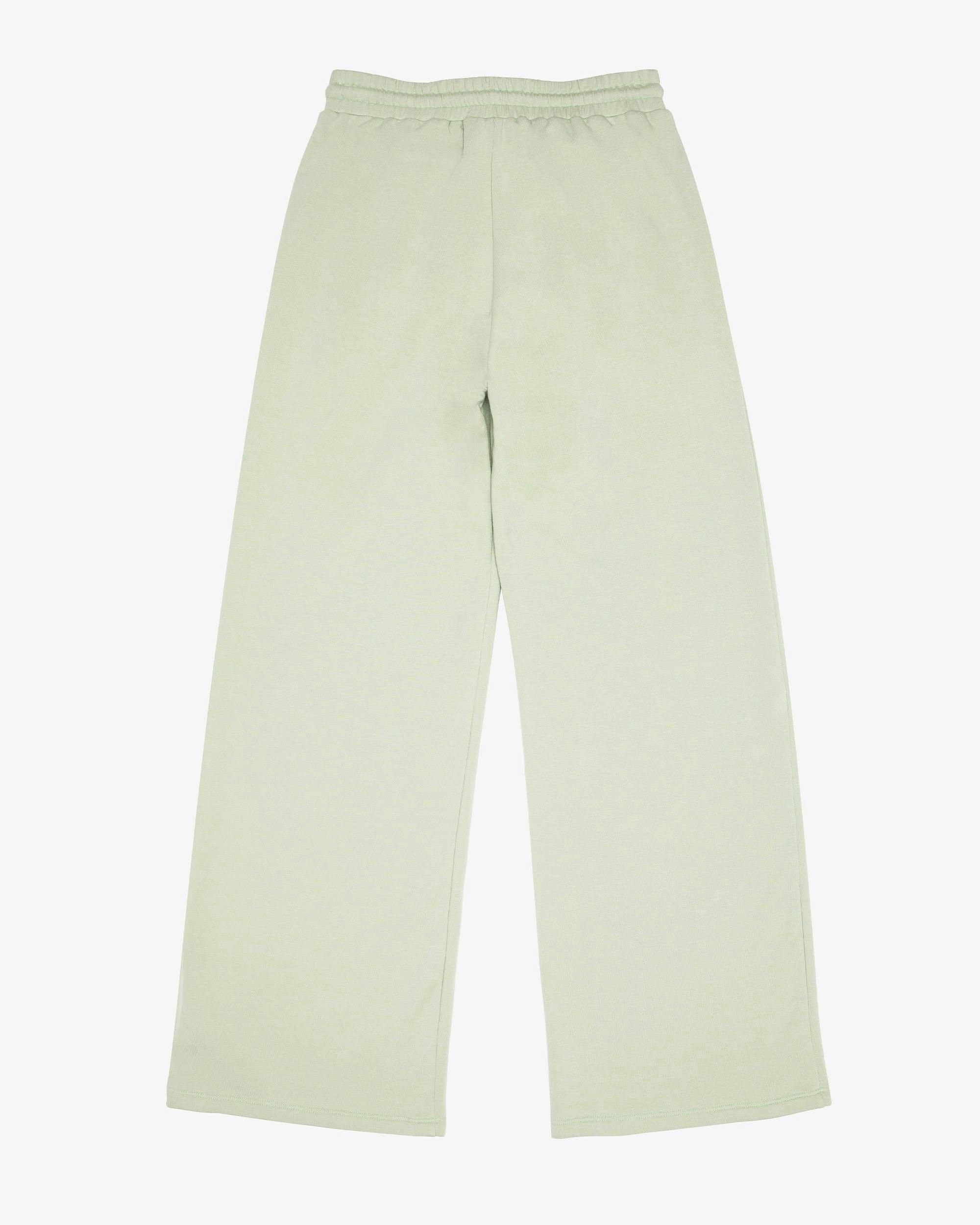 French Terry Pleated Wide Leg Pant