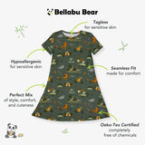 Jurassic Park: Safari Bamboo Girls' Short Sleeve Dress