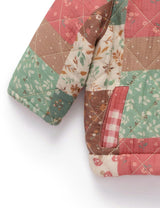Reversible Quilted Jacket Patchwork Print