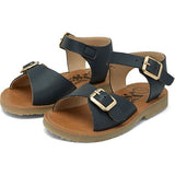 Sonny Synthetic Vegan Leather Sandal, Navy