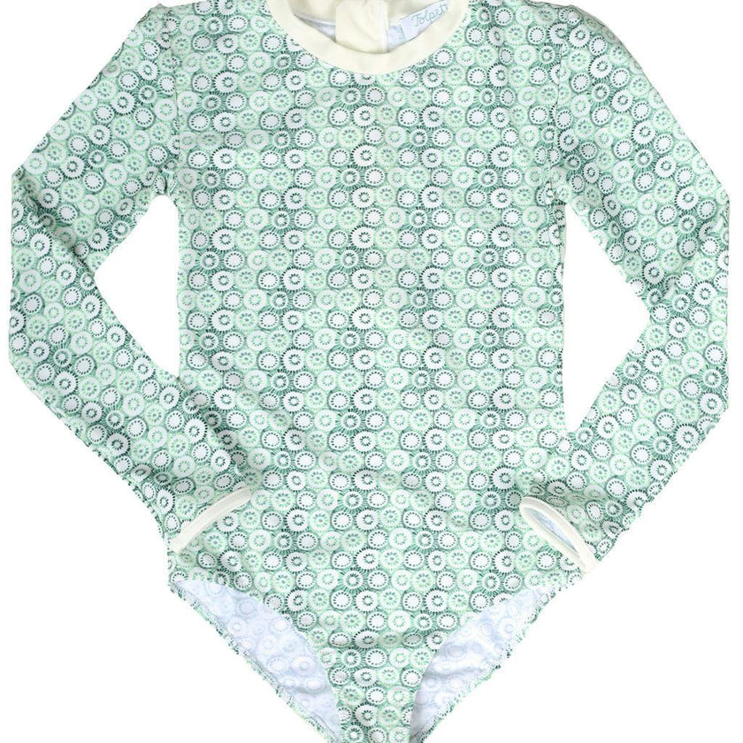 Rebecca Surf Suit Jellyfish Print Mint Sage