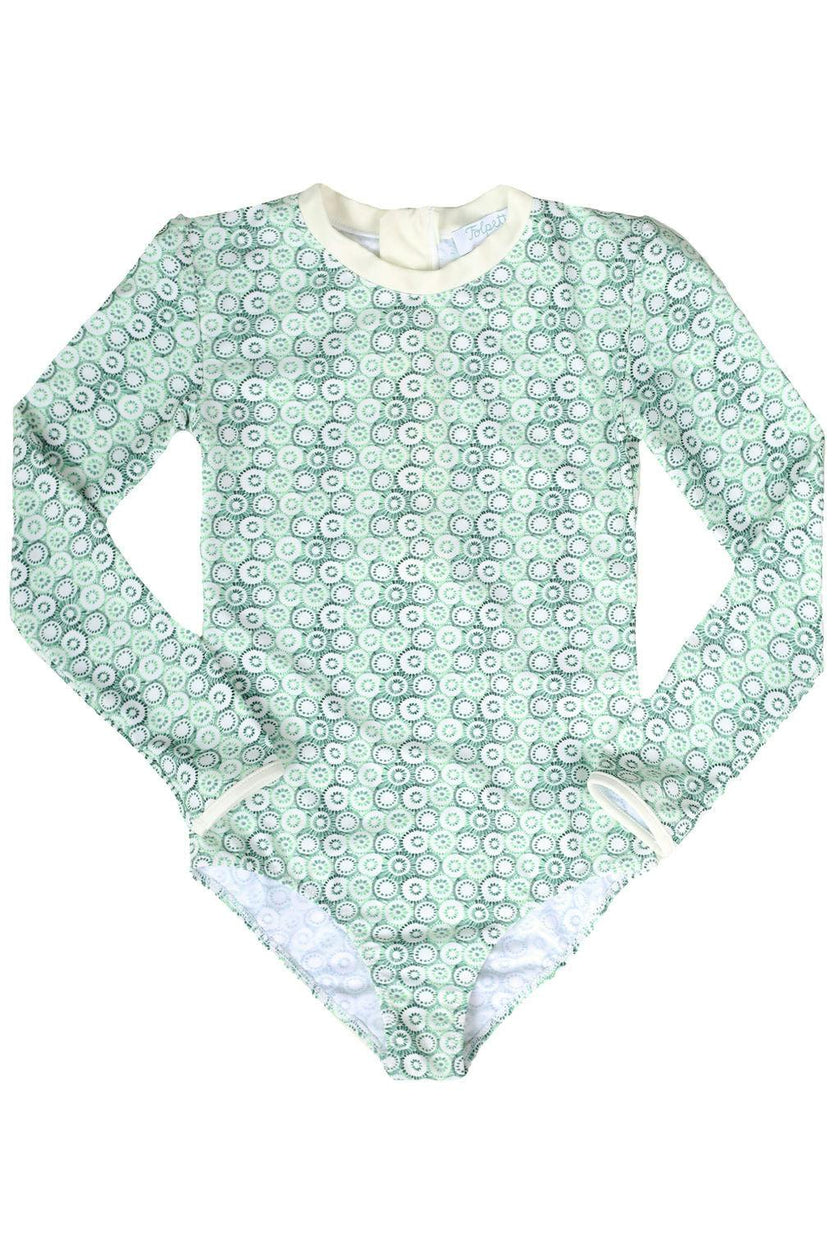 Rebecca Surf Suit Jellyfish Print Mint Sage