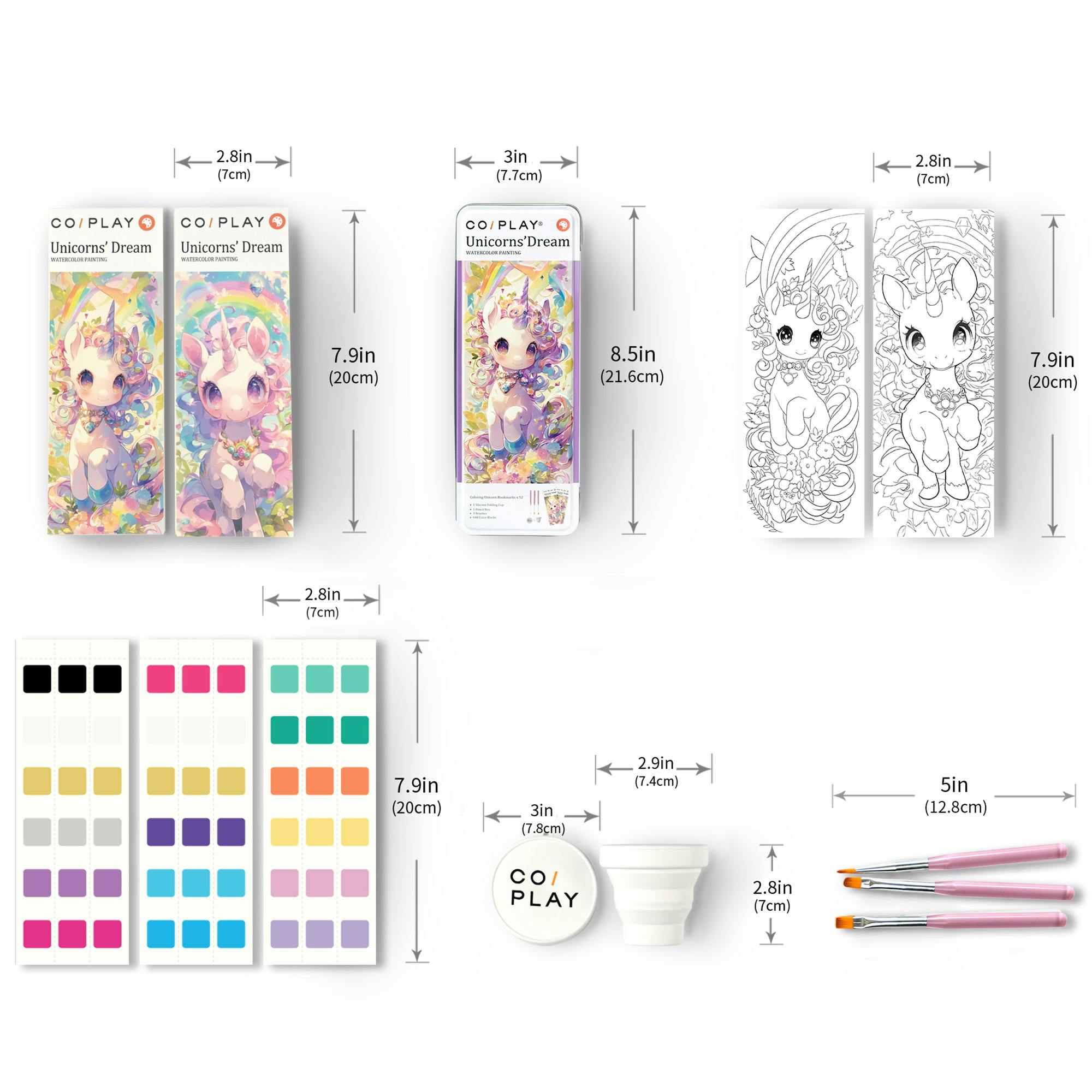 COIPLAY: Watercolor Art Kit - Unicorns Dream
