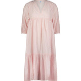 Martine Women's Popover Dress Rose Stripe, Pink