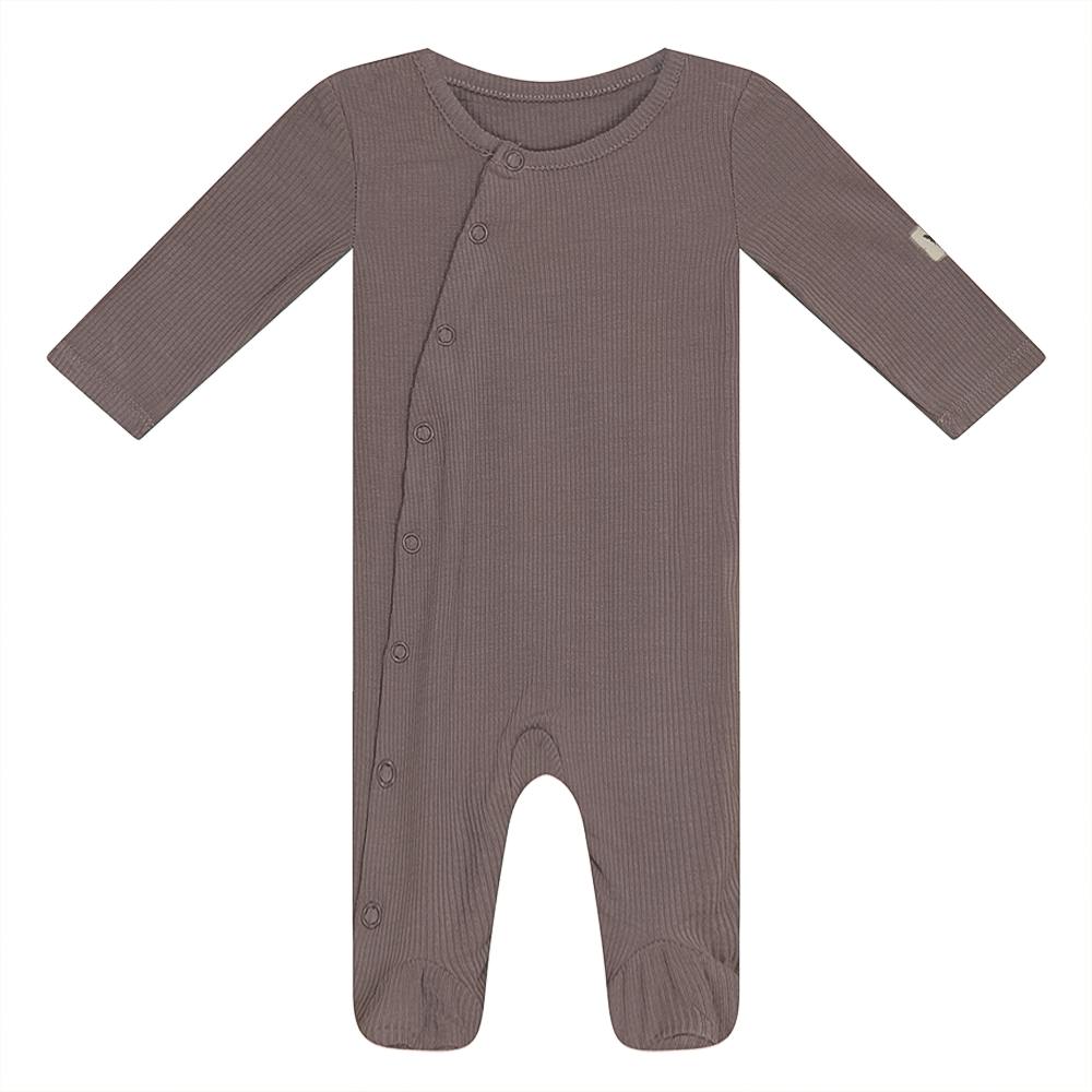 Rib Onesie Dark Almond