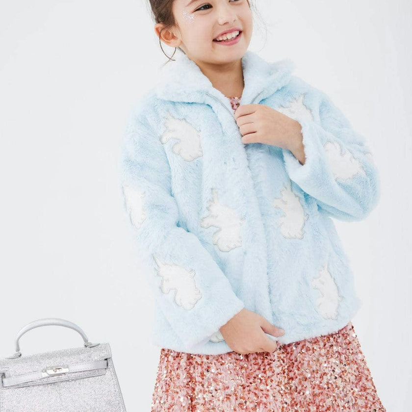 Sky Faux Fur Coat