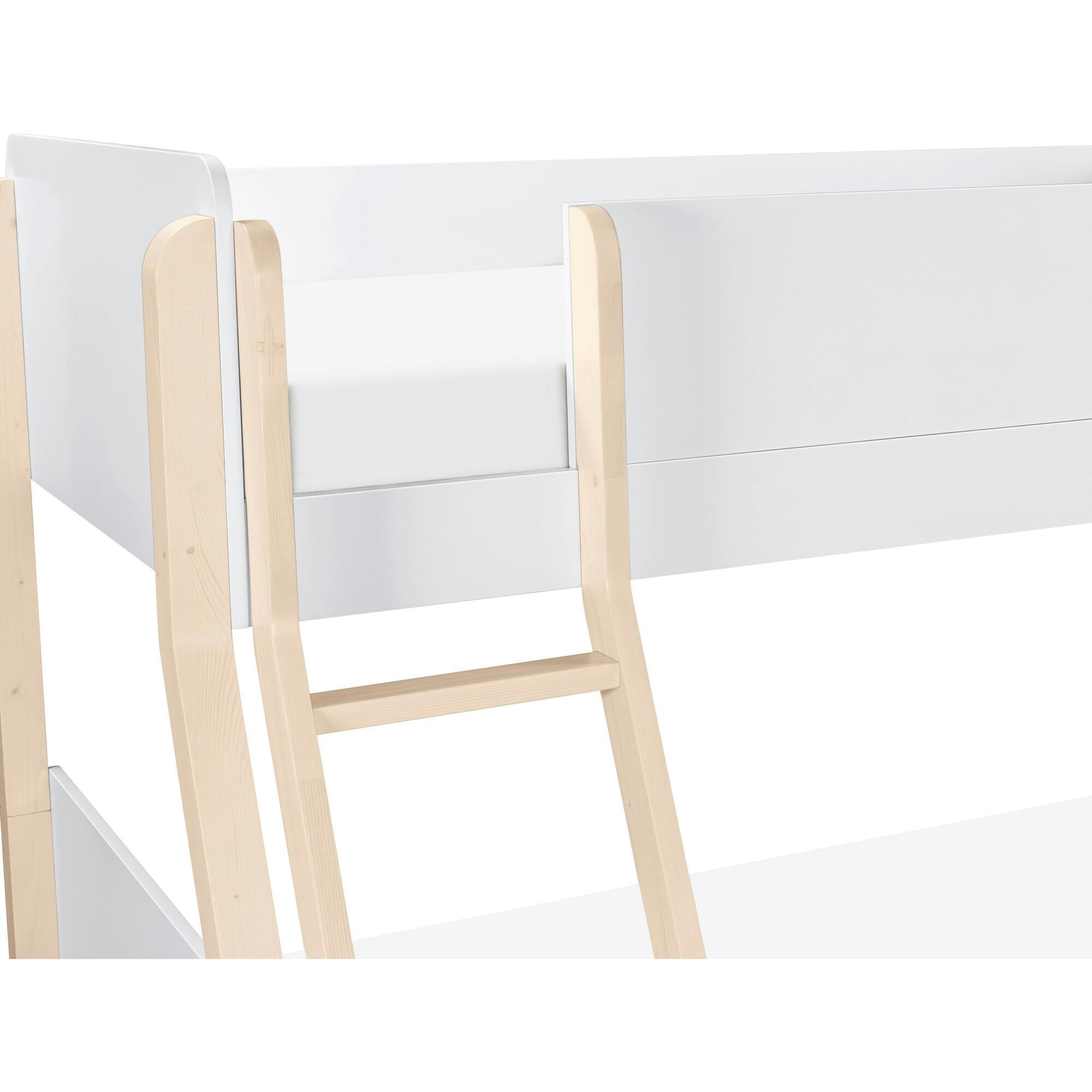 TipToe Twin-Over-Full Bunk Bed In White And