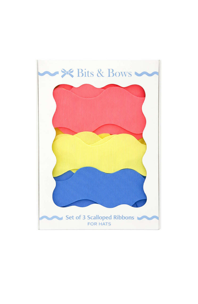 Scalloped Ribbon Set, Sun Sand Sea