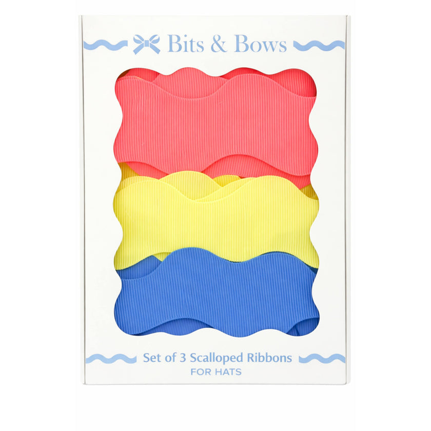 Scalloped Ribbon Set, Sun Sand Sea