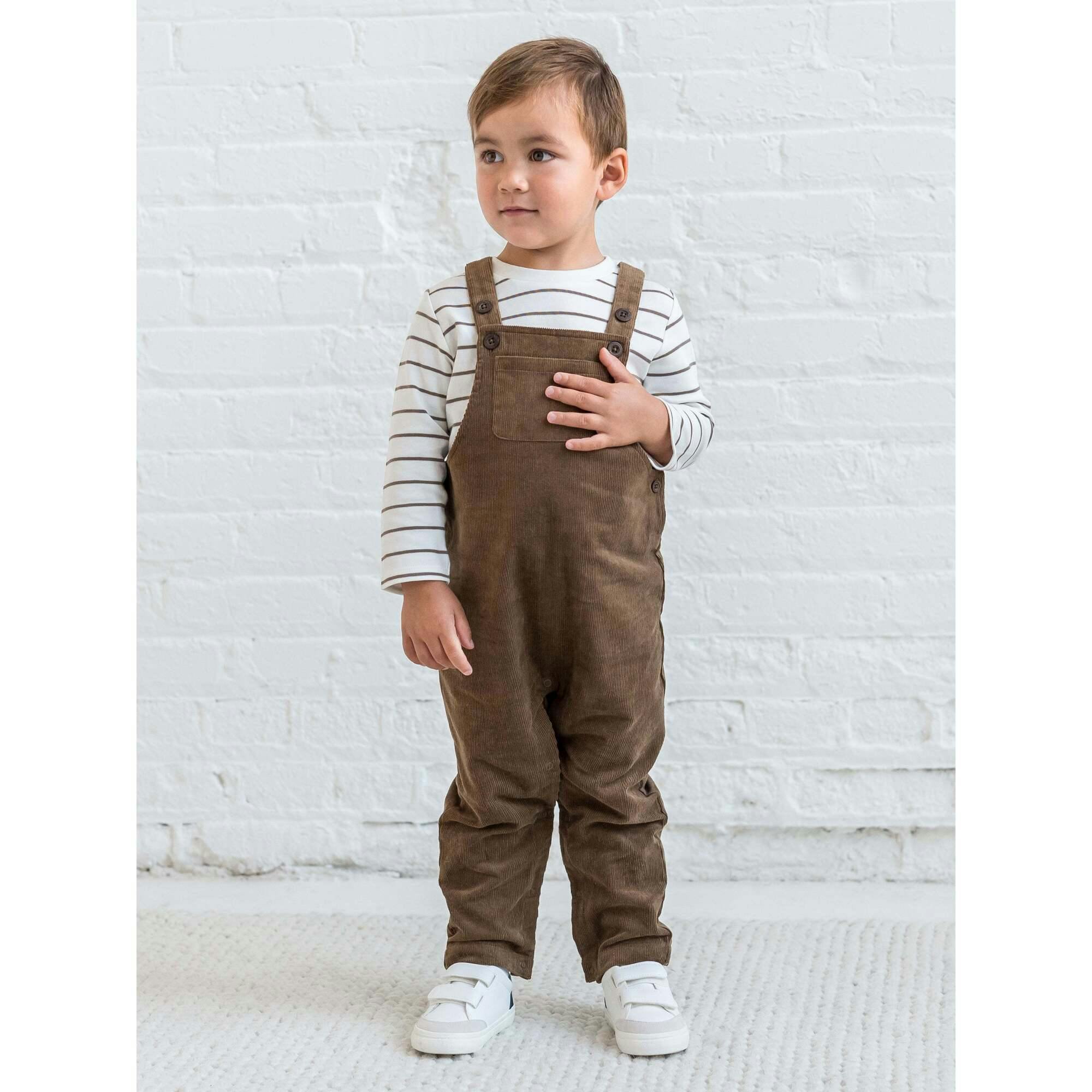 KENDI Remi Corduroy Overalls Ash