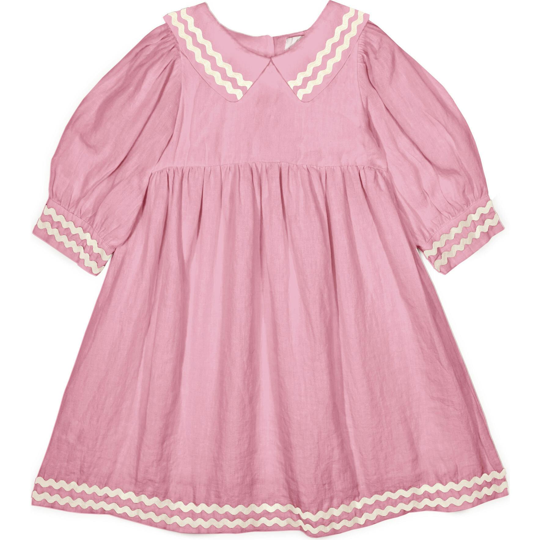 Mipounet SS26 Isaline Linen Collared, Pink