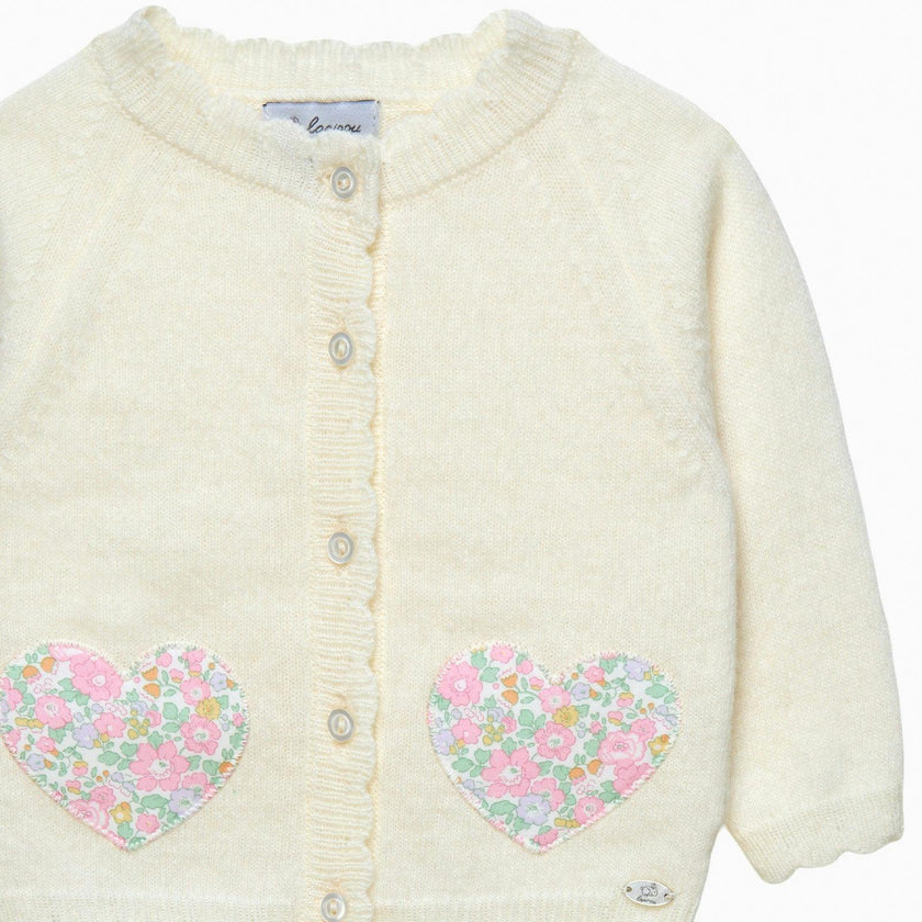 Baby Betsy Ann Heart Cardigan