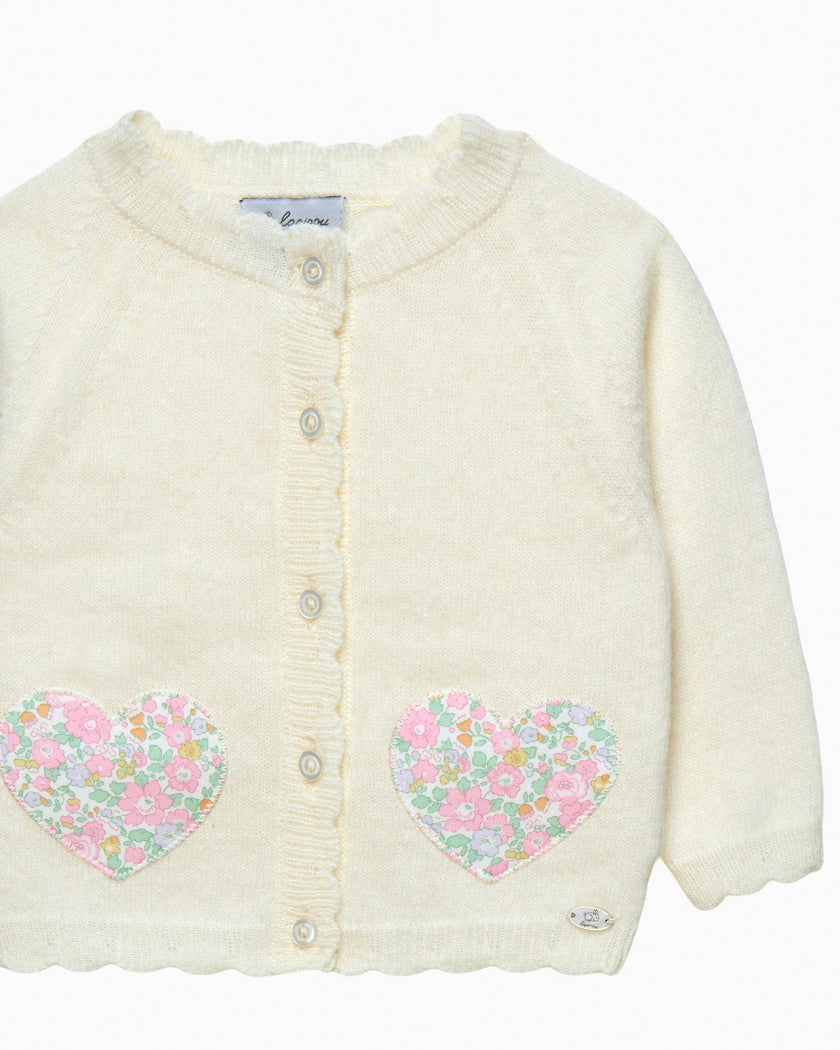 Baby Betsy Ann Heart Cardigan