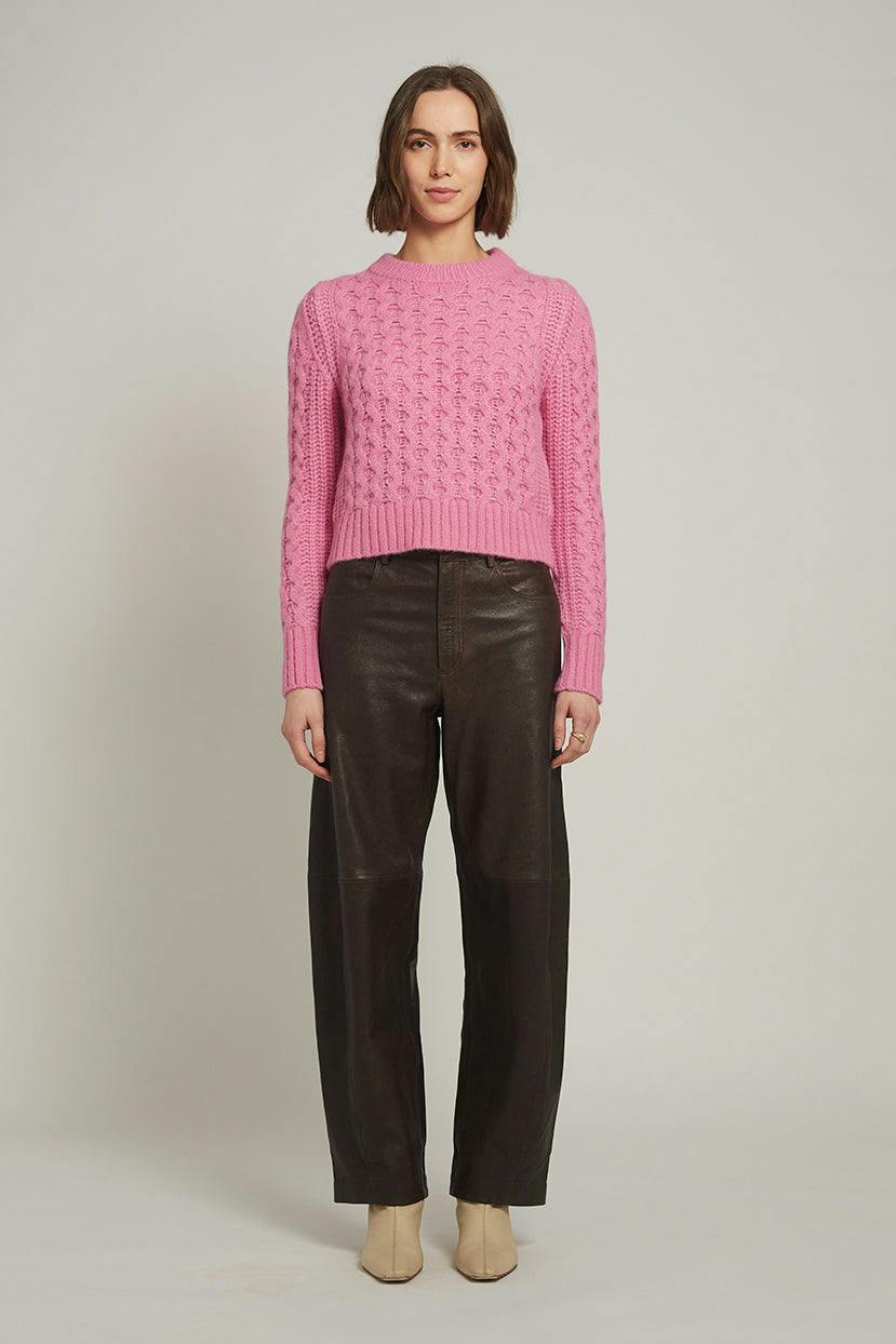 AMARA SWEATER | TAFFY PINK