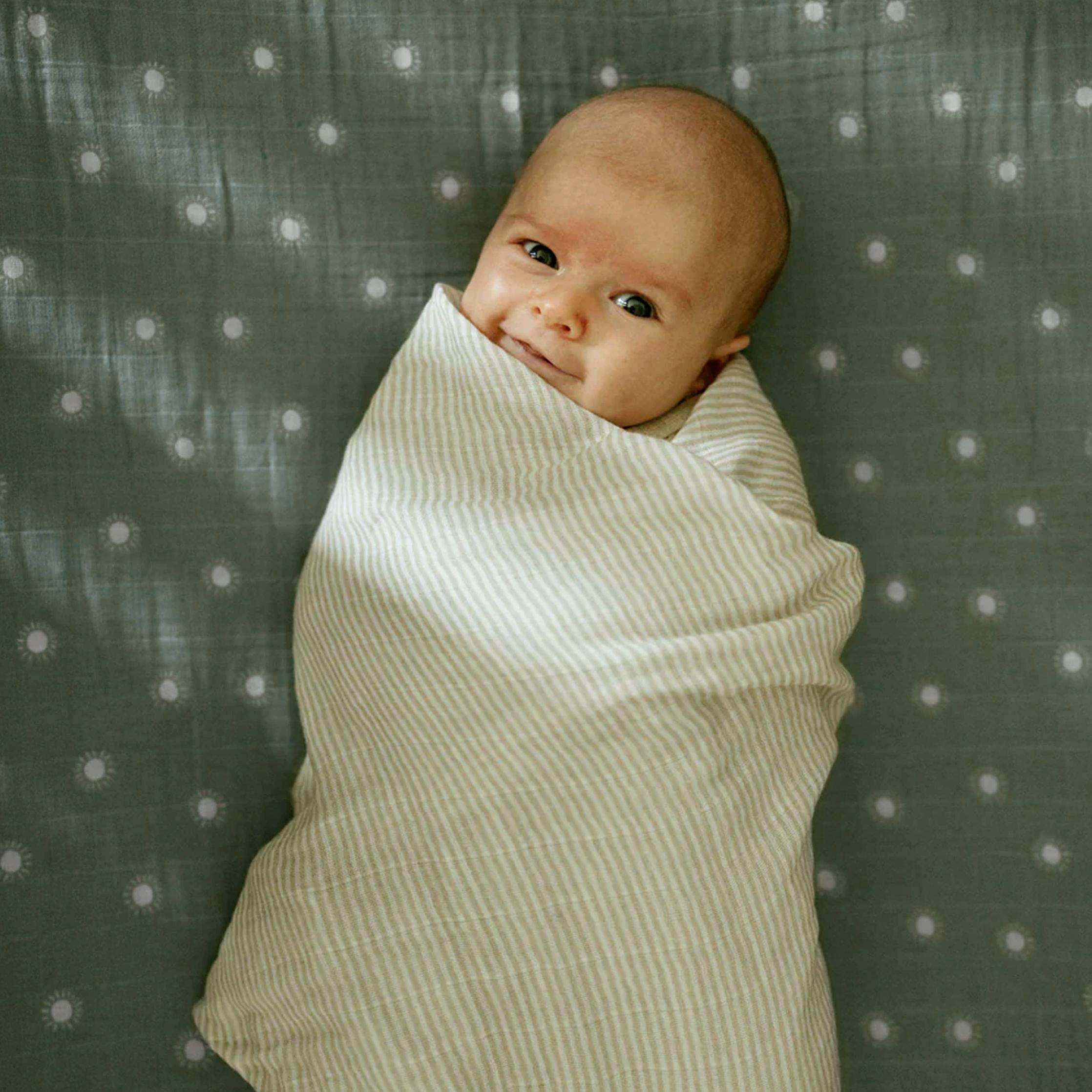 Organic Cotton Muslin Crib Sheet - Sage Suns