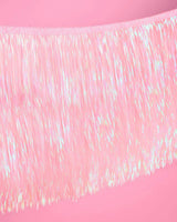 Pretty in Pink Fringe - light pink fringe banner